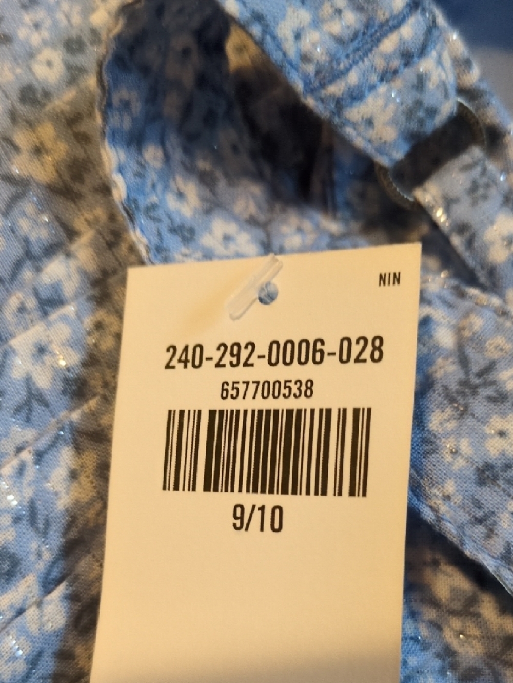 Abercrombie Kids 2 PC L/Blue Floral Smocked Waist Tiered Women's Top/Skirt 9/10 - Picture 10 of 10